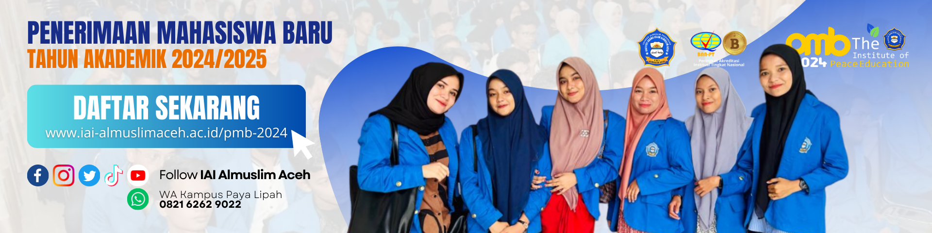 penerimaan mahasiswa baru almuslim aceh 2024